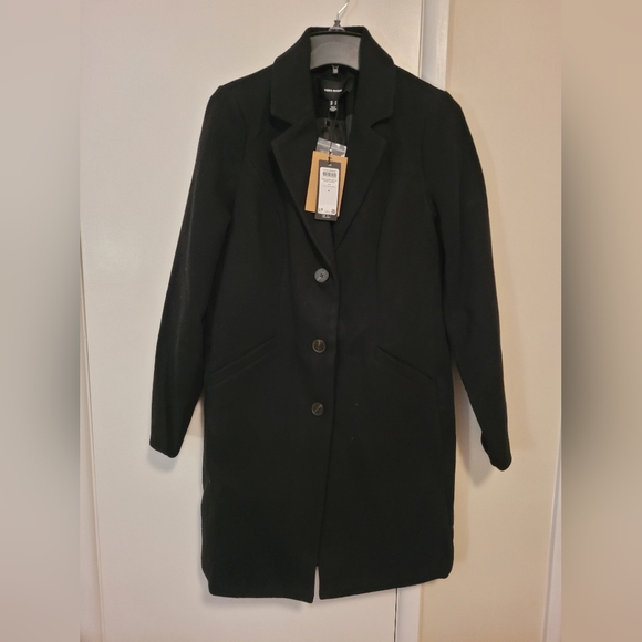 NWT - Vero Moda Women's Black Coat - Picture 4 of 5